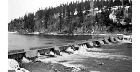 Vorma at Sundfoss, south of Lake Mjosa